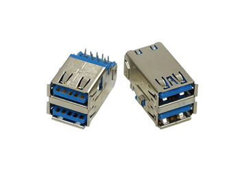 USB 3.0 AF双层90度插板 沉板CH2.80